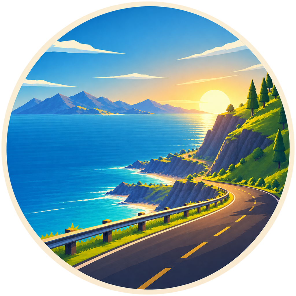 The Everroad badge without the name.